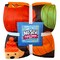 Pumpkin Pups Silky Premium Fleece No-Sew Throw Fleece Fabric Kit